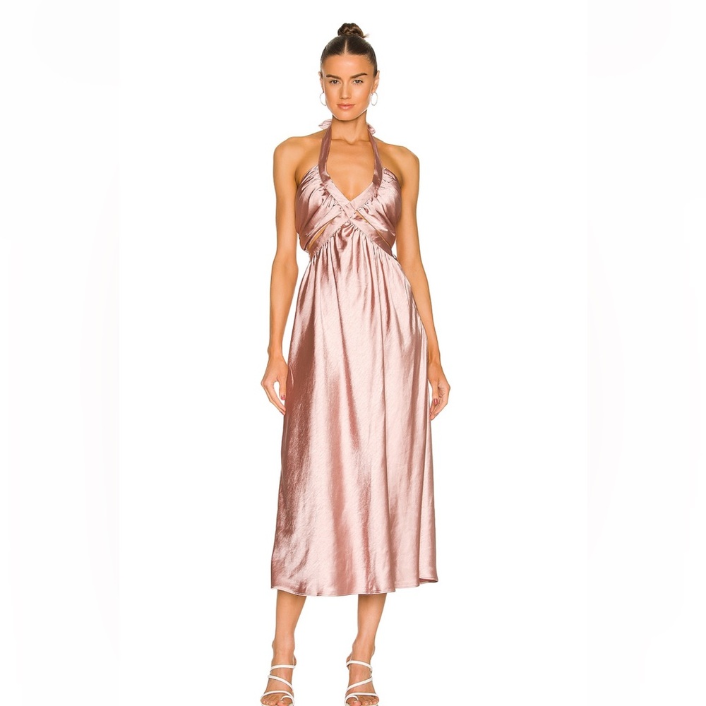 Line & Dot Emma Cut Out Midi Dress